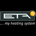 ETA Logo with slogan and outline for dark backgrounds in colour/4c